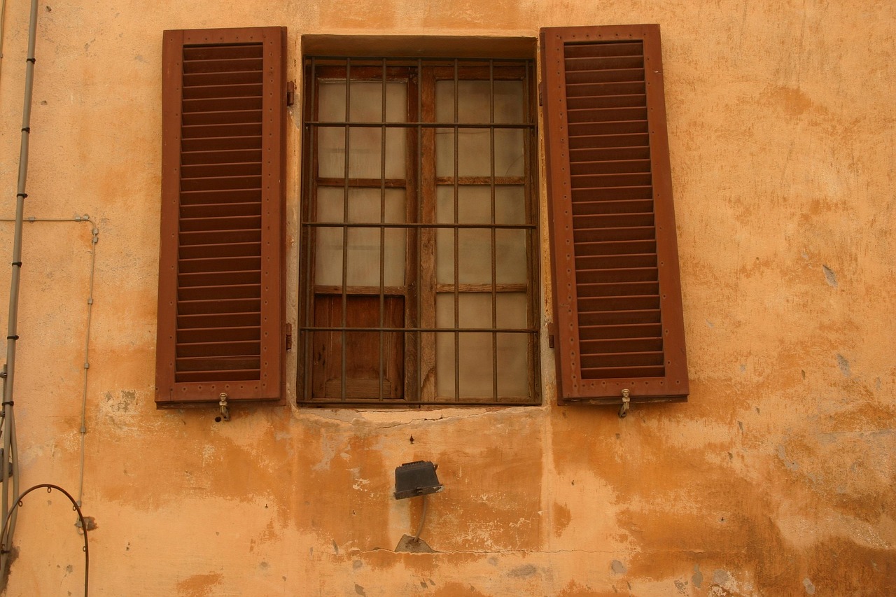 window, house, architecture, wall, wood, tuscany